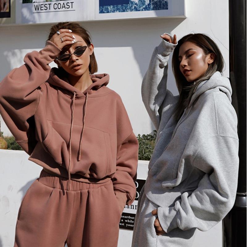 Women's Casual Hoodie Coat Sports Suit