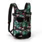 A collection of soft pet carriers in various colors and patterns, designed to be worn on the back for transporting pets.