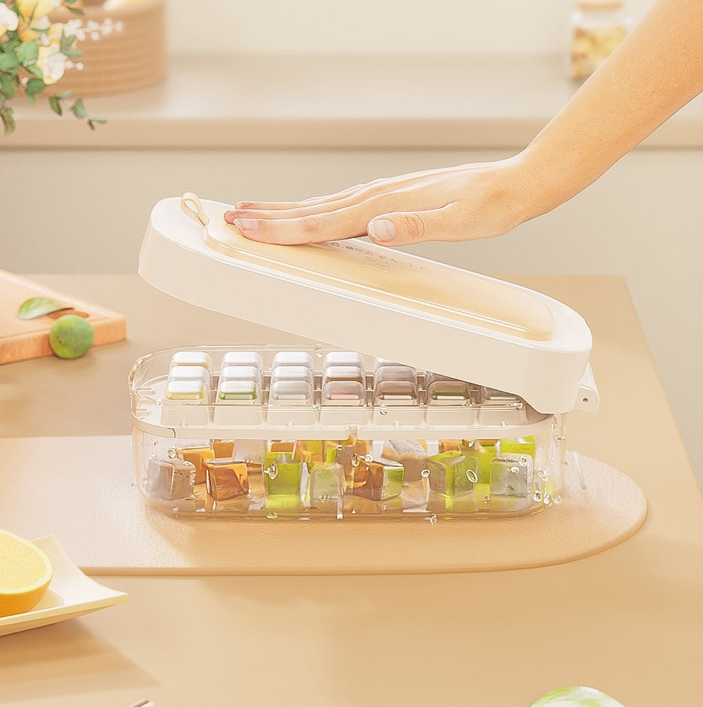 Boîte à glace, plateau à glaçons, grille, haute capacité, Gadgets de cuisine de qualité alimentaire