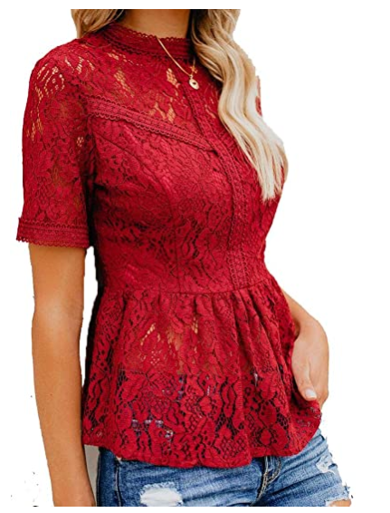Summer Water-soluble Lace Temperament Crocheted Blouse Women