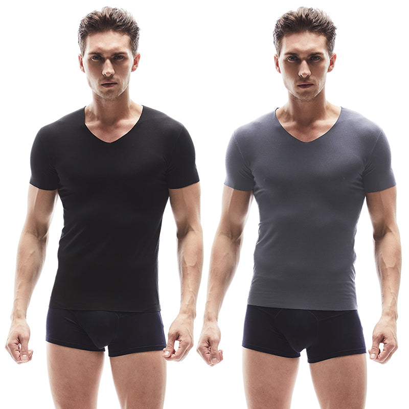 Men's Seamless Modal Short Sleeve Underwear