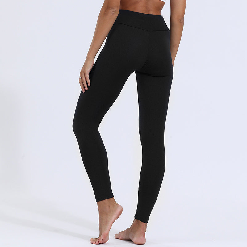 Warm Thick High Stretch Lamb Cashmere Leggins Fitness Woman Pants