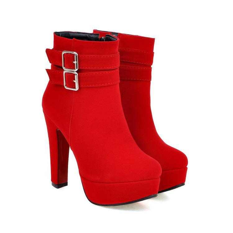 Rote Damenstiefel, Hochzeitsschuhe, Braut-High-Heel-Stiefel, kleine Stiefel