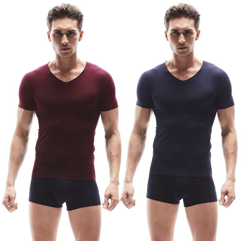 Men's Seamless Modal Short Sleeve Underwear