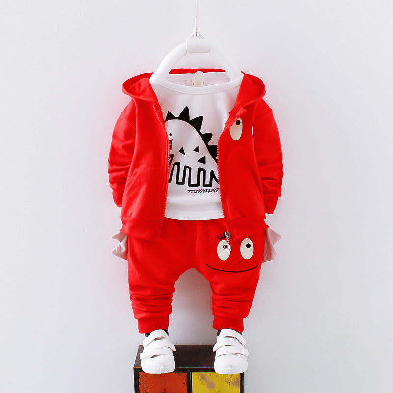 Boy's Trendy Tracksuit, Toddler Hoodie Sweater Set - Kids Clothing
