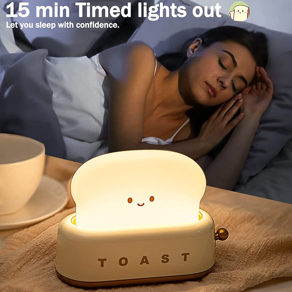 Charging Dimming Toast Lamp Bedroom Children Timing Sleeping Lamps