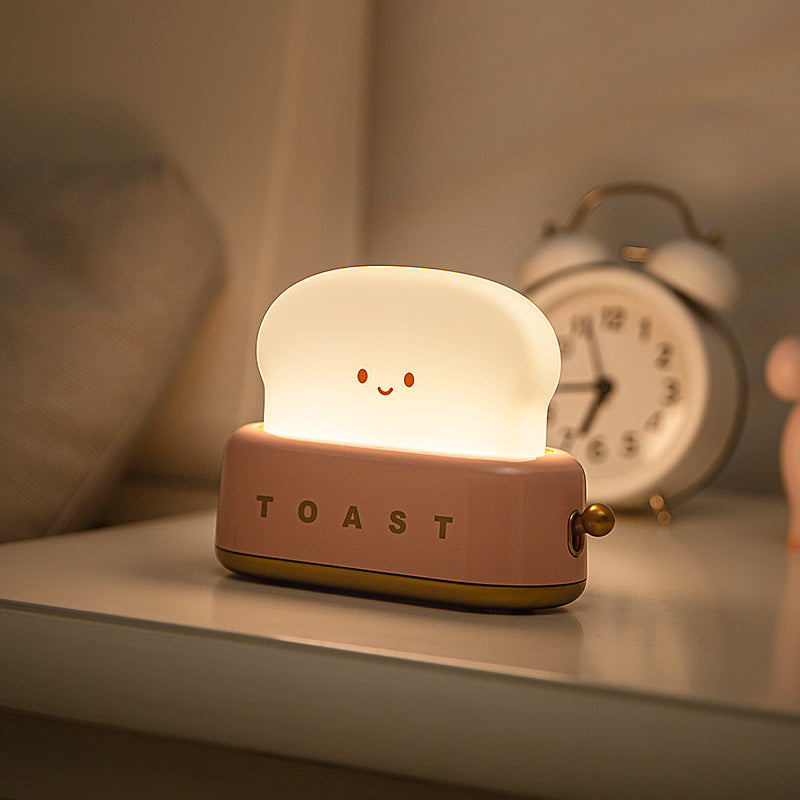 Charging Dimming Toast Lamp Bedroom Children Timing Sleeping Lamps