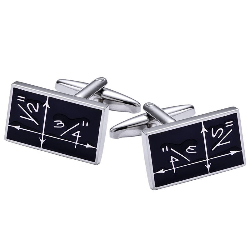 Copper Enamel Blue Cufflinks Mens