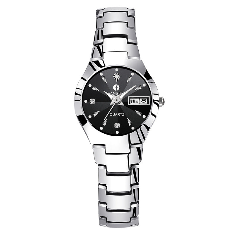 Fansico Fan Poème 2021 Nouvelle montre en tungstène pour hommes Double calendrier Table 1192 Montres non mécaniques