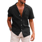 Button Down Shirts - Short Sleeve Beach Shirt Summer Mens Clothing