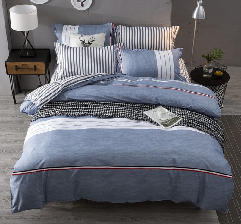 Duvet Cover - Fitted Sheet Velvet 4-Piece Bedding & Duvet Cover Set