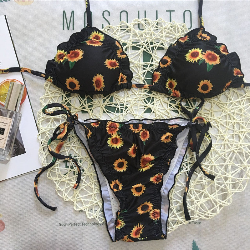 Sunflower Design Bikini