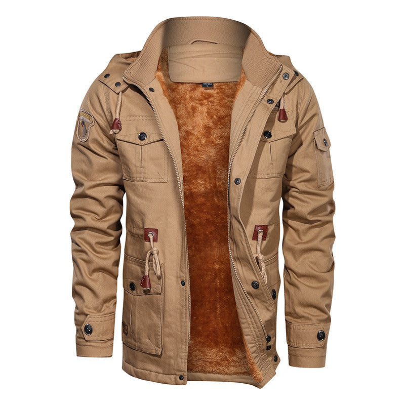 Mountainskin Herren Winter-Fleecejacken, warme Kapuzenjacke, Herren-Markenbekleidung