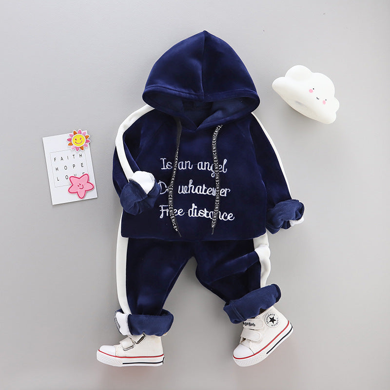 Toddler Boys' Fleece Zipper Hoodie Sweater & Joggers