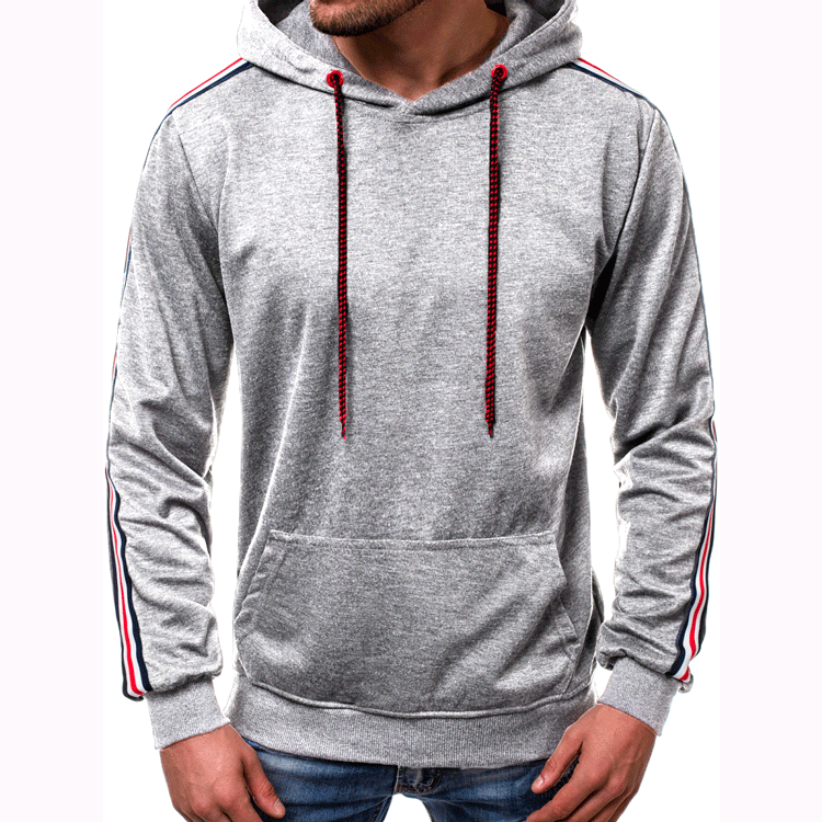 Pull à capuche Fashion Line Splicing pour homme