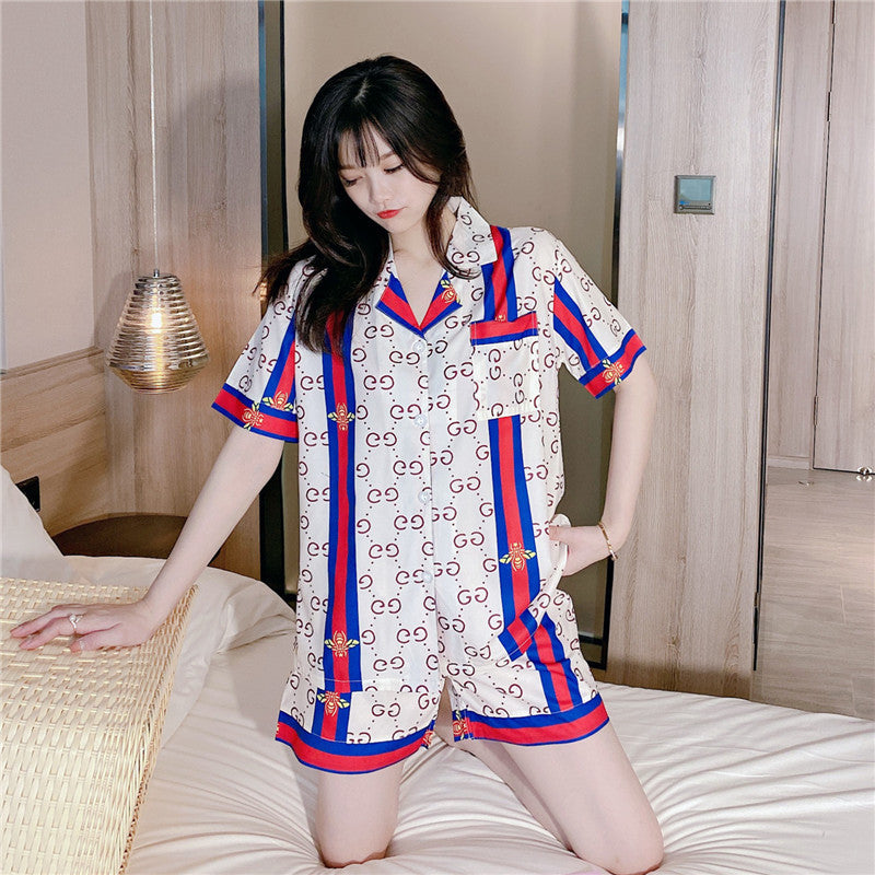 "Sexy Night wear for Women: Luxurious Thick Satin Cotton Ladies' Home Service Suit"