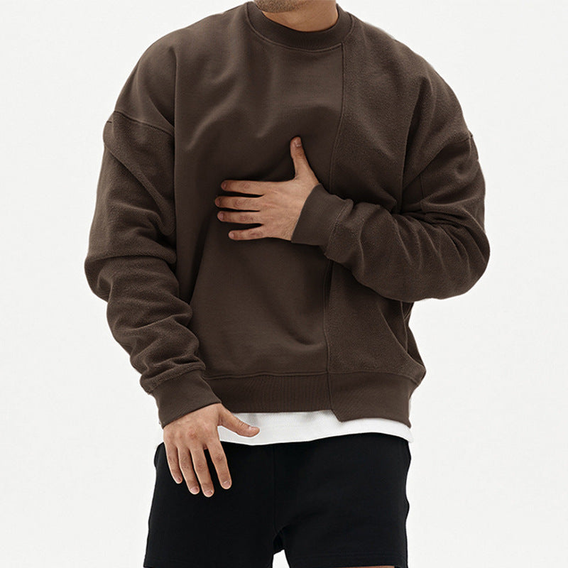 Pull Col Rond Pull Lâche Hommes Vêtements