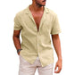 Button Down Shirts - Short Sleeve Beach Shirt Summer Mens Clothing