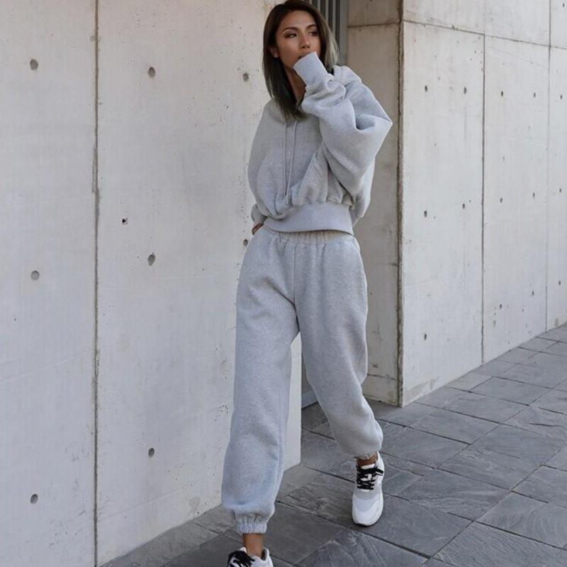 Women's Casual Hoodie Coat Sports Suit