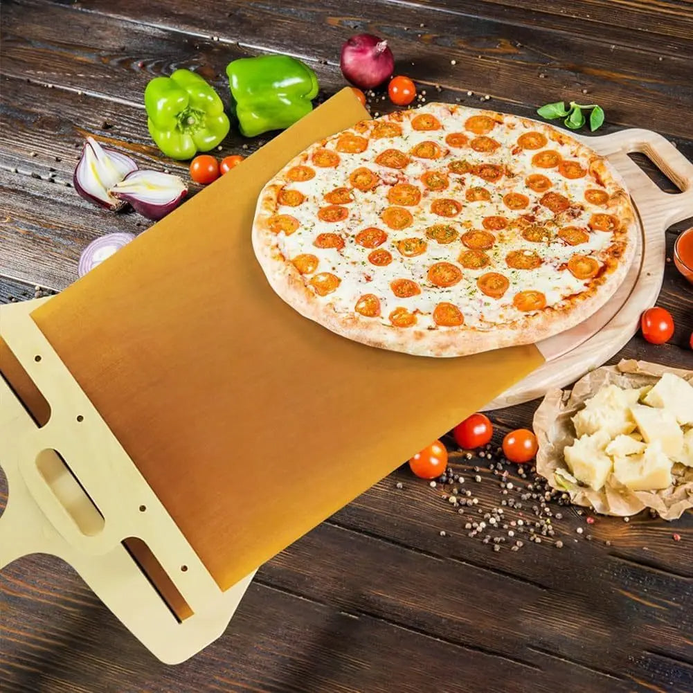 Pizzaschaufel, antihaftbeschichtetes, glattes Pizza-Schneidebrett