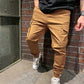 Mens Sports Pants With Pockets Casual Cargo Trousers