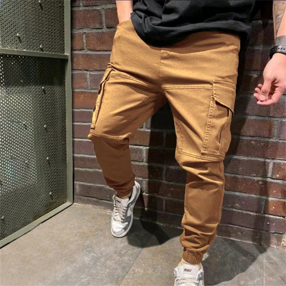 Pantalon de sport pour hommes avec poches Pantalon cargo décontracté