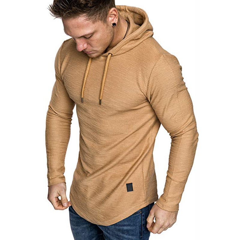 Men Hoodie Sweatshirt Casual Long Sleeve Slim Tops Gym T-shirt