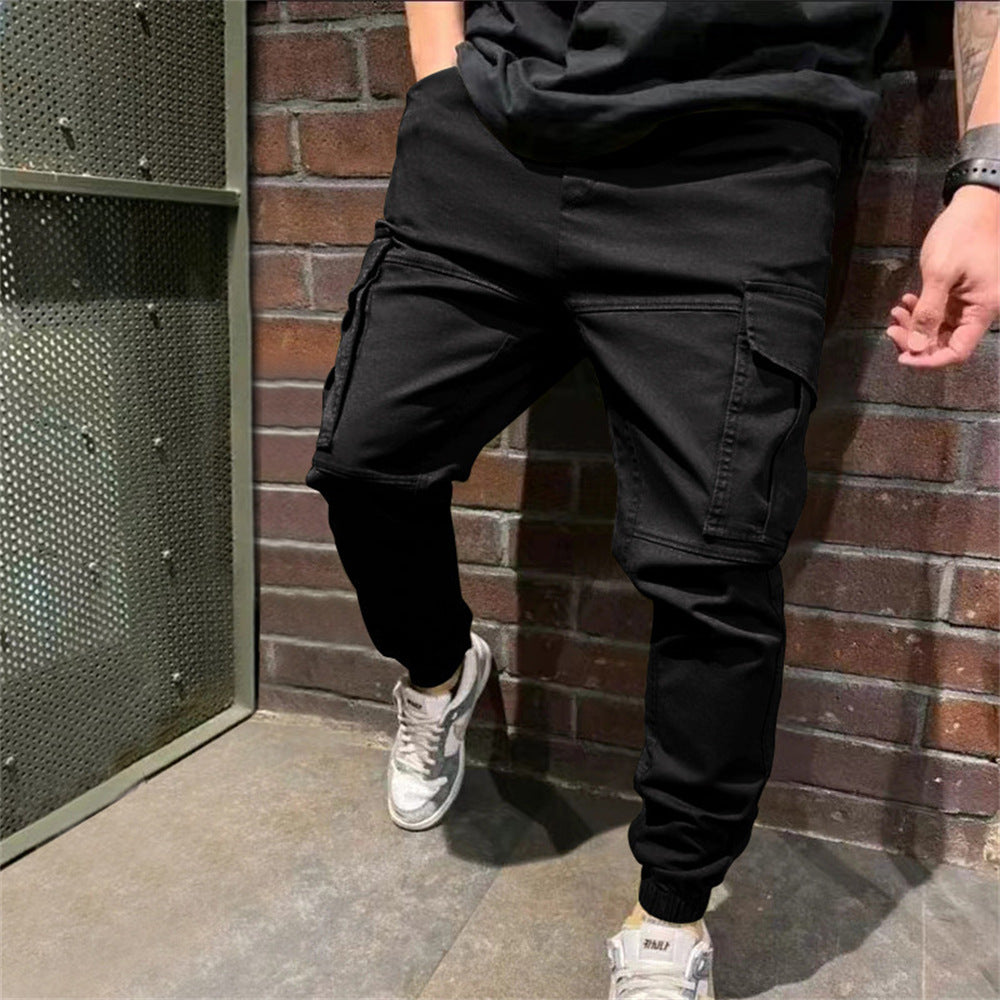 Pantalon de sport pour hommes avec poches Pantalon cargo décontracté