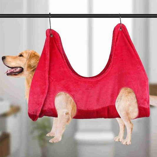 Pet Grooming Supplies - Breathable Pet Grooming Hammock - Harness Restraint Bag for Dogs & Cats Trimming