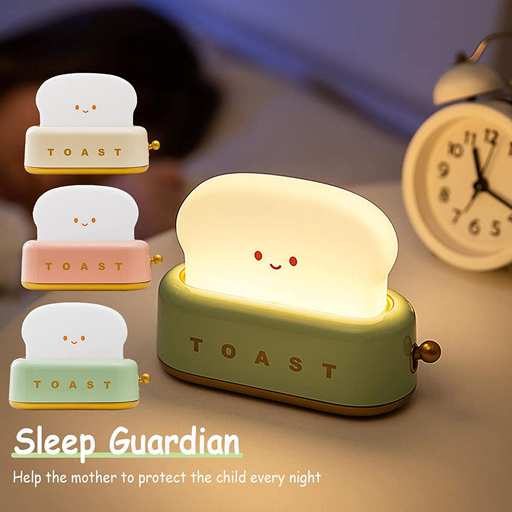 Charging Dimming Toast Lamp Bedroom Children Timing Sleeping Lamps