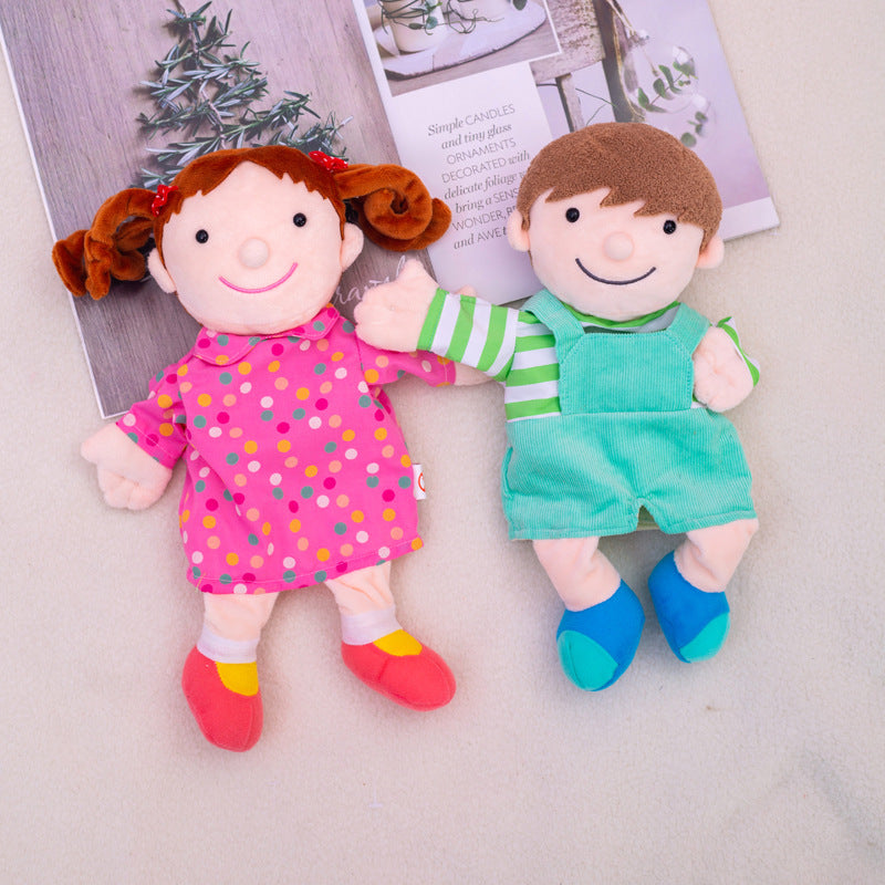 Hand puppet toys plush toys rag dolls family parent-child games telling stories soothing dolls children telling stories