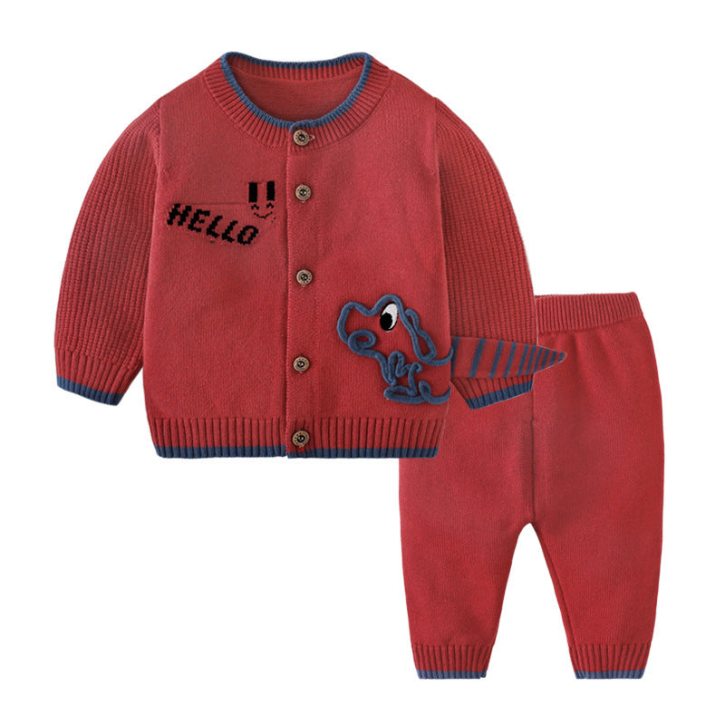 Costume Cardigan pour enfants, vêtements de sortie pour bébé 