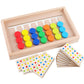  Educational Toys - Wooden Seven-Color Logic Puzzle - Early Childhood Educational Toy for Developing Critical Thinking