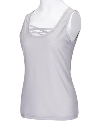 Femmes haut pour femme dames Camisole sans manches sangle haut bandeau 