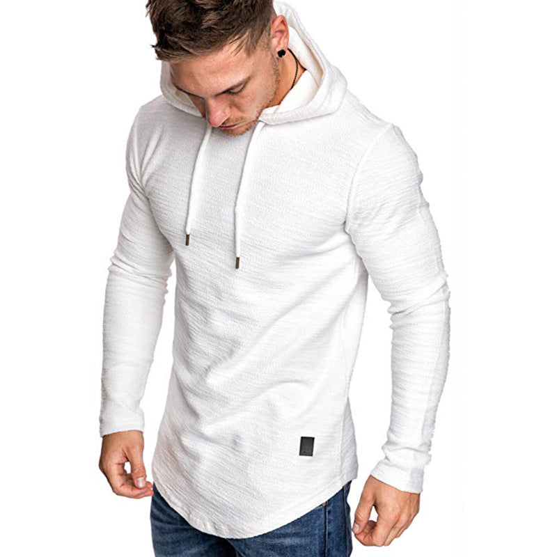 Sweat à capuche pour hommes, décontracté, manches longues, Slim, T-shirt de sport