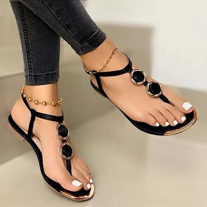 Women's Flat Sandals Summer Beach Shoes