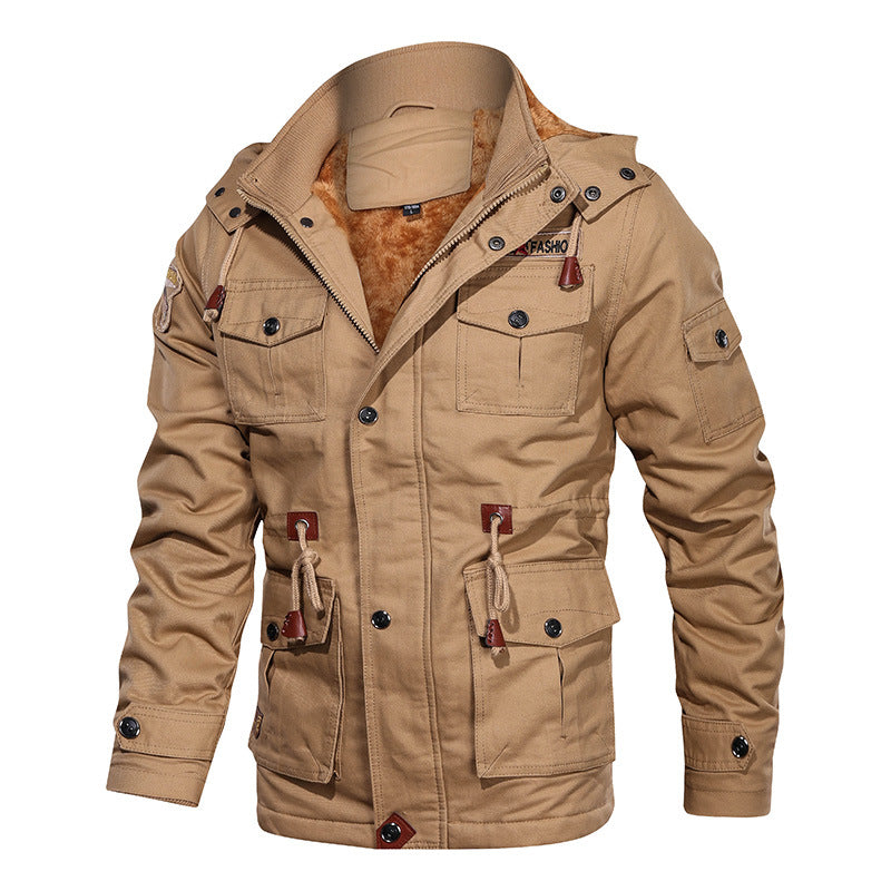 Mountainskin Herren Winter-Fleecejacken, warme Kapuzenjacke, Herren-Markenbekleidung