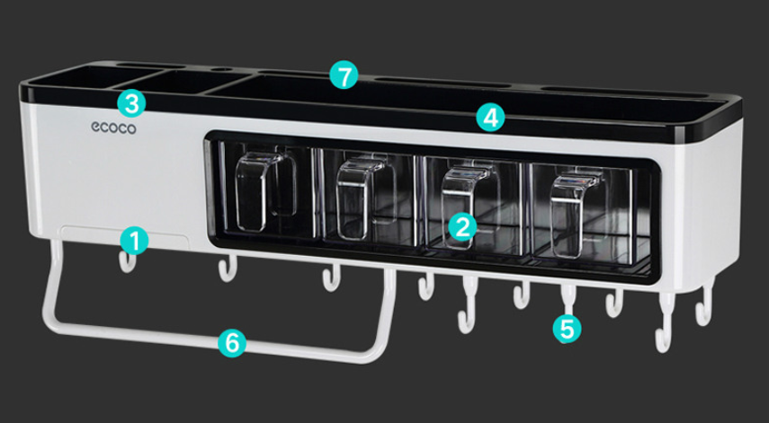 Nouvelle boîte de rangement de cuisine, supports de cuisine muraux multifonctions, outils, ustensiles de cuisine, boîte de rangement d'assaisonnement