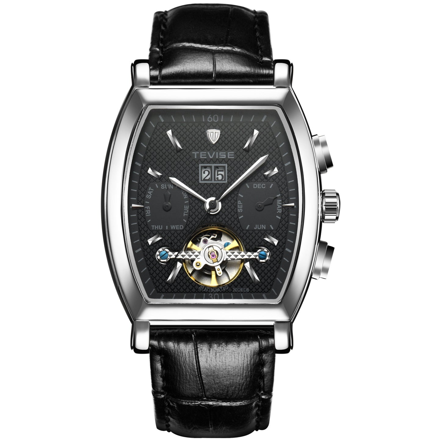 Hongkong véritable marque Tourbillon montre multifonctionnelle affaires étanche automatique montres mécaniques montre pour hommes