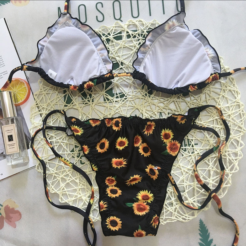 Sunflower Design Bikini