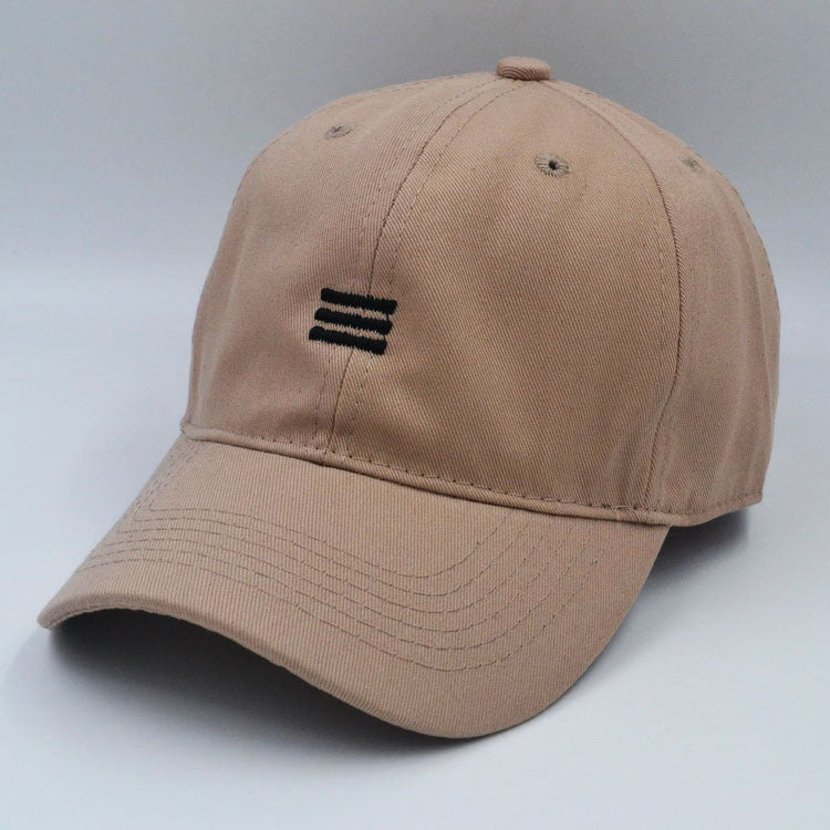 Cap - Three Bar Baseball Cap Men's Soft Top Casual