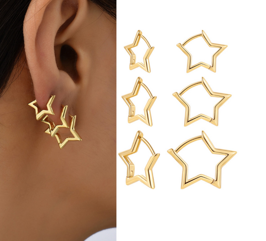 Irregular geometric earrings simple personality earrings