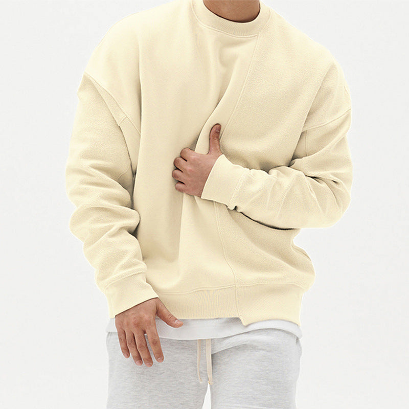 Pull Col Rond Pull Lâche Hommes Vêtements