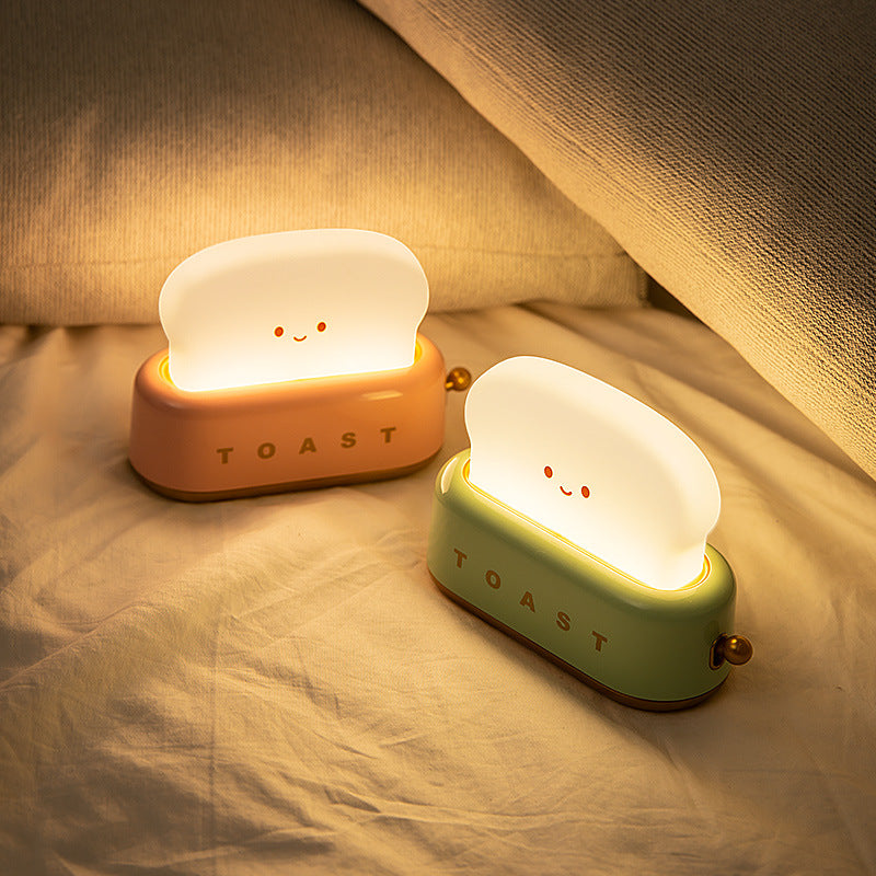 Charging Dimming Toast Lamp Bedroom Children Timing Sleeping Lamps