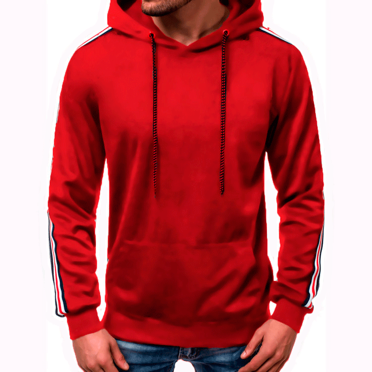 Pull à capuche Fashion Line Splicing pour homme