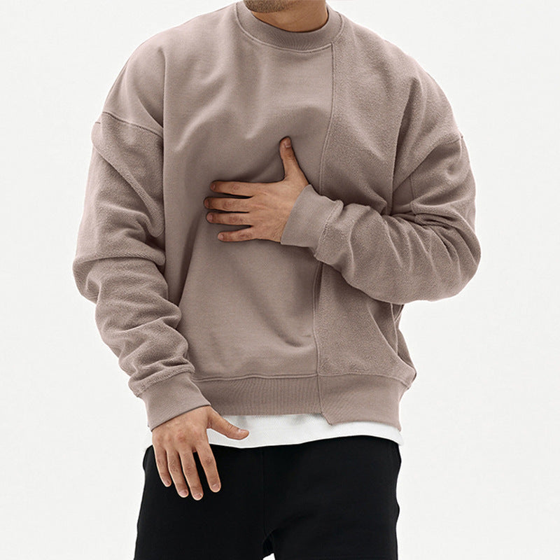 Pull Col Rond Pull Lâche Hommes Vêtements