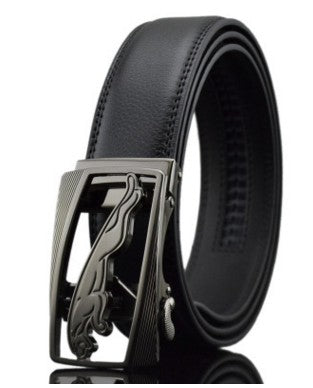 Men Automatic Buckle Leather Belts