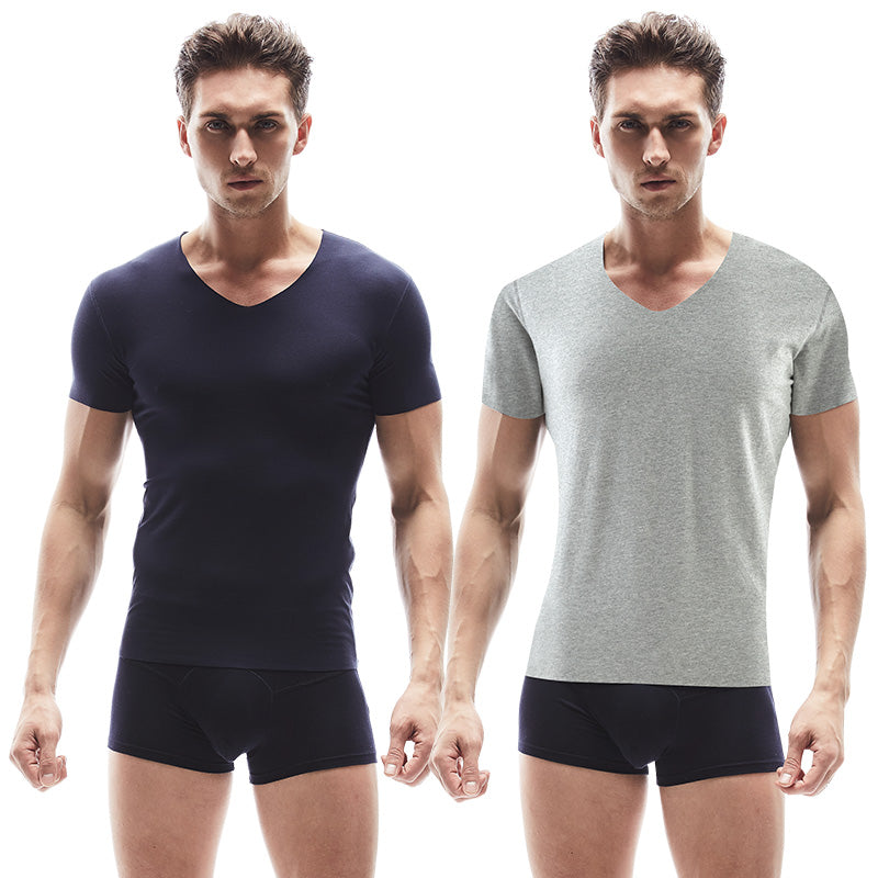 Men's Seamless Modal Short Sleeve Underwear