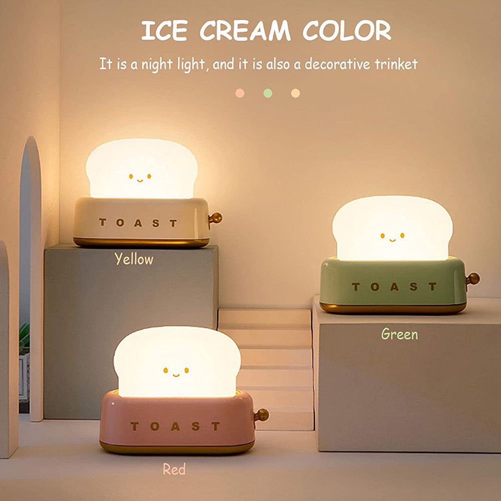 Charging Dimming Toast Lamp Bedroom Children Timing Sleeping Lamps