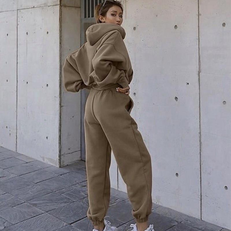 Women's Casual Hoodie Coat Sports Suit